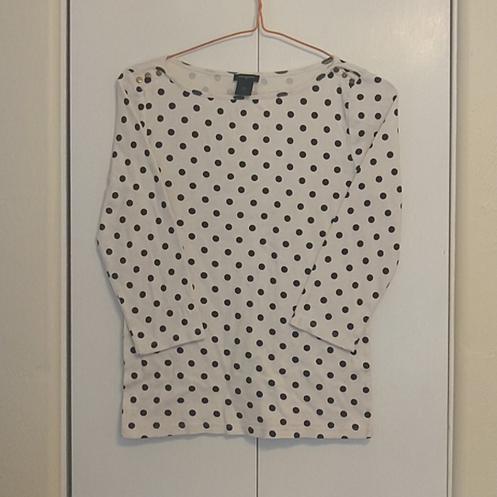 Ann Taylor Polka Dot Blouse